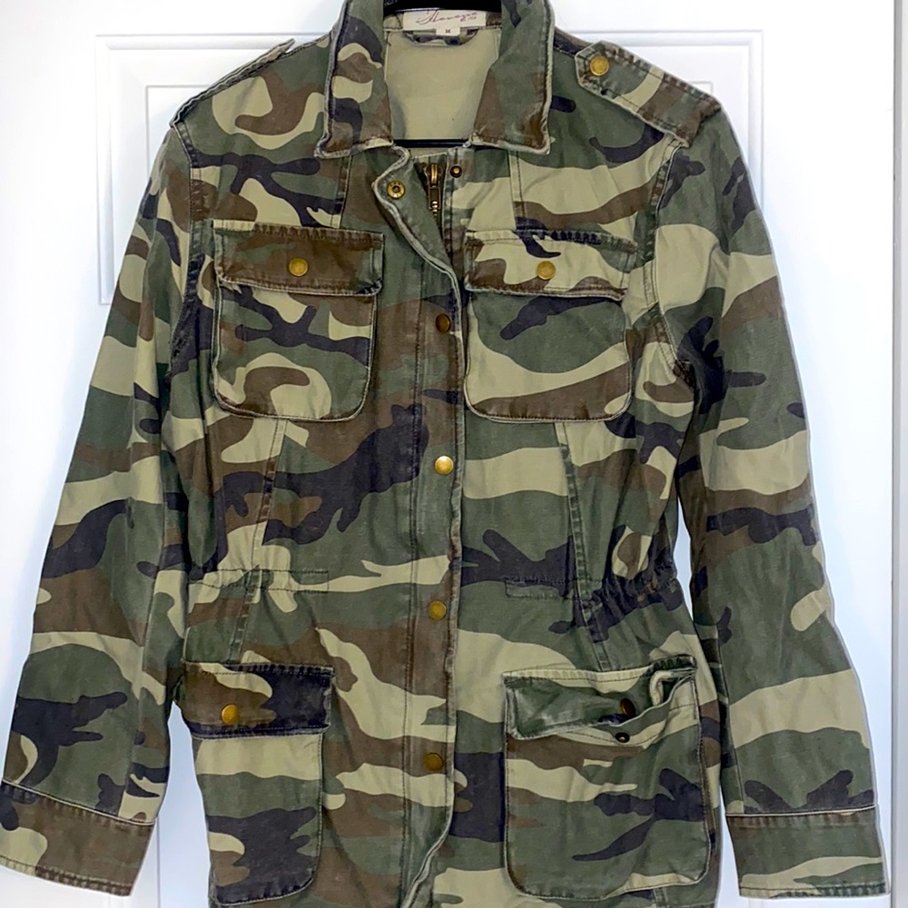 Distressed Camo Jacket